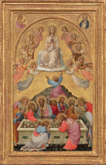 The Assumption Of The Virgin With Busts Of The Archangel Gabriel
