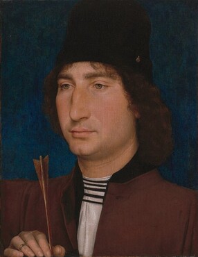 Hans Memling, Portrait of a Man with an Arrow, c. 1470/1475