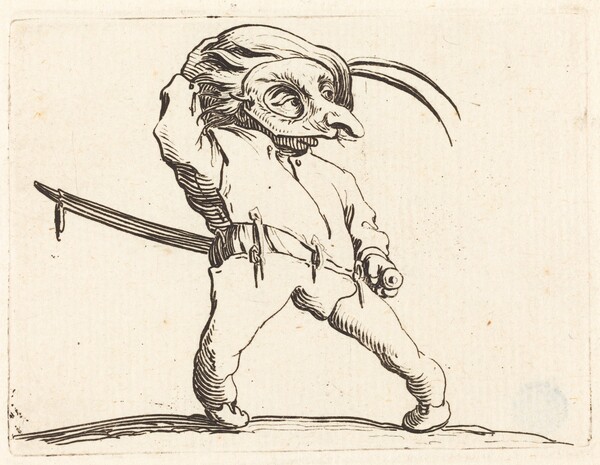 Masked Man With Twisted Feet