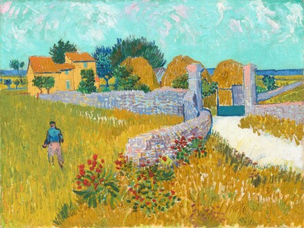 Image result for Van gogh  Farmhouse in Provence (1888, National Gallery of Art, Washington, D.C.),