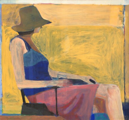 Seated Figure With Hat