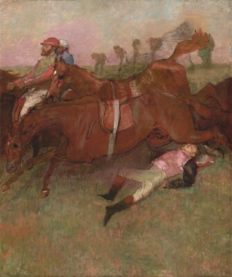 Scene From The Steeplechase The Fallen Jockey