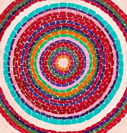 Alma Thomas, Pansies in Washington, 1969